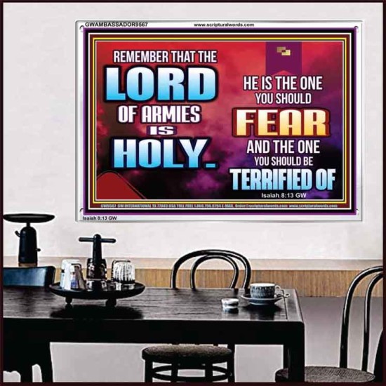 FEAR THE LORD WITH TREMBLING  Ultimate Power Acrylic Frame  GWAMBASSADOR9567  