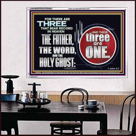 THE THREE THAT BEAR RECORD IN HEAVEN  Modern Wall Art  GWAMBASSADOR9902  