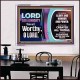 LORD GOD ALMIGHTY HOSANNA IN THE HIGHEST  Contemporary Christian Wall Art Acrylic Frame  GWAMBASSADOR9925  
