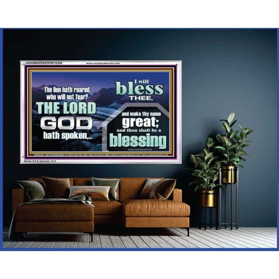 I BLESS THEE AND THOU SHALT BE A BLESSING  Custom Wall Scripture Art  GWAMBASSADOR10306  