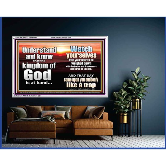 BEWARE OF THE CARE OF THIS LIFE  Unique Bible Verse Acrylic Frame  GWAMBASSADOR10317  