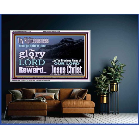 THE GLORY OF THE LORD WILL BE UPON YOU  Custom Inspiration Scriptural Art Acrylic Frame  GWAMBASSADOR10320  