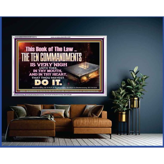 KEEP THE TEN COMMANDMENTS FERVENTLY  Ultimate Power Acrylic Frame  GWAMBASSADOR10374  