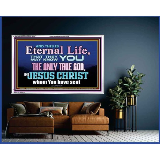 CHRIST JESUS THE ONLY WAY TO ETERNAL LIFE  Sanctuary Wall Acrylic Frame  GWAMBASSADOR10397  