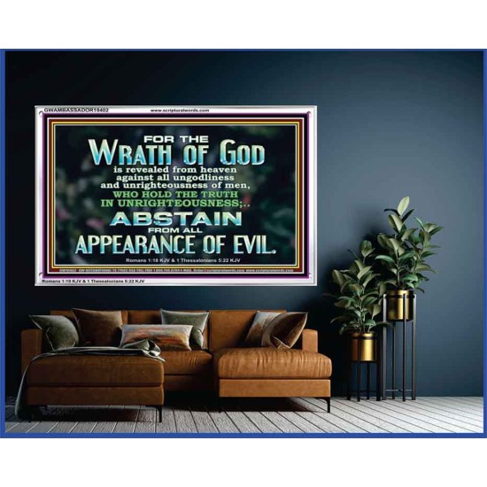 UNGODLINESS AND UNRIGHTEOUSNESS OUTLAW IN ETERNITY  Righteous Living Christian Acrylic Frame  GWAMBASSADOR10402  