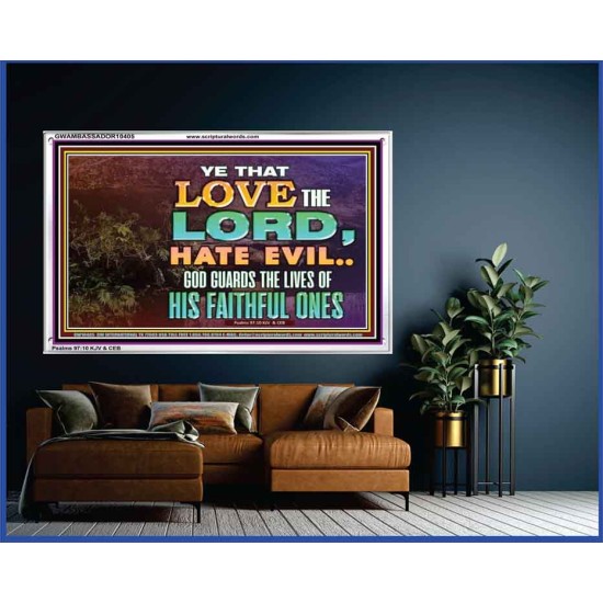 GOD GUARDS THE LIVES OF HIS FAITHFUL ONES  Children Room Wall Acrylic Frame  GWAMBASSADOR10405  