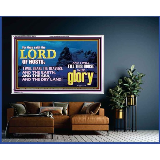 I WILL FILL THIS HOUSE WITH GLORY  Righteous Living Christian Acrylic Frame  GWAMBASSADOR10420  