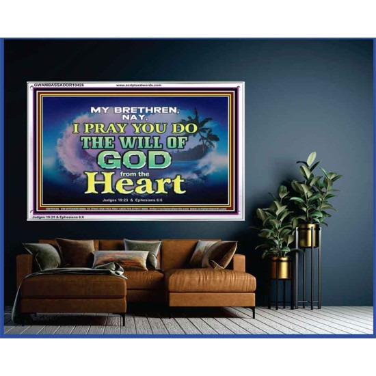 DO THE WILL OF GOD FROM THE HEART  Unique Scriptural Acrylic Frame  GWAMBASSADOR10426  