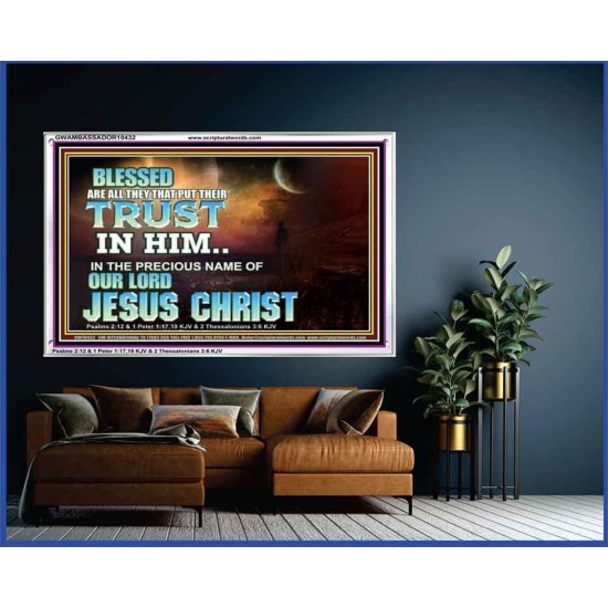 THE PRECIOUS NAME OF OUR LORD JESUS CHRIST  Bible Verse Art Prints  GWAMBASSADOR10432  