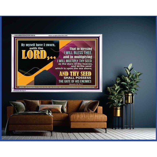 IN BLESSING I WILL BLESS THEE  Religious Wall Art   GWAMBASSADOR10516  