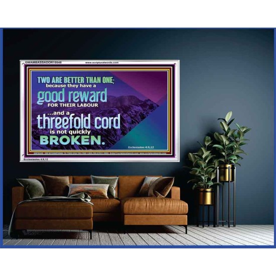 TWO ARE BETTER THAN ONE  Contemporary Christian Wall Art Acrylic Frame  GWAMBASSADOR10548  