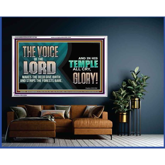 THE VOICE OF THE LORD MAKES THE DEER GIVE BIRTH  Art & Wall Décor  GWAMBASSADOR10789  