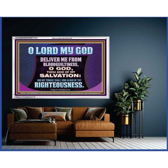 DELIVER ME FROM BLOODGUILTINESS  Religious Wall Art   GWAMBASSADOR11741  