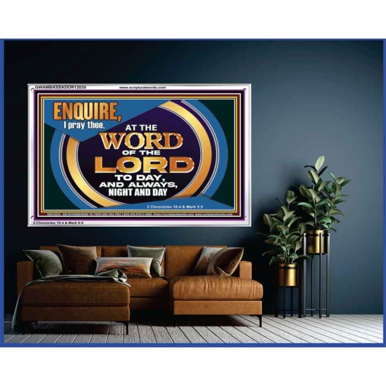 THE WORD OF THE LORD IS FOREVER SETTLED  Ultimate Inspirational Wall Art Acrylic Frame  GWAMBASSADOR12035  