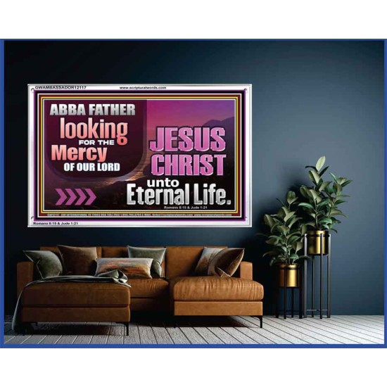 THE MERCY OF OUR LORD JESUS CHRIST UNTO ETERNAL LIFE  Christian Quotes Acrylic Frame  GWAMBASSADOR12117  
