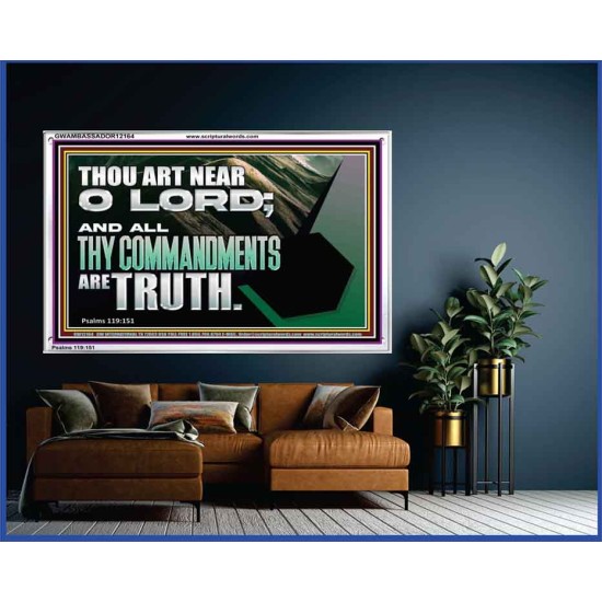 ALL THY COMMANDMENTS ARE TRUTH O LORD  Inspirational Bible Verse Acrylic Frame  GWAMBASSADOR12164  