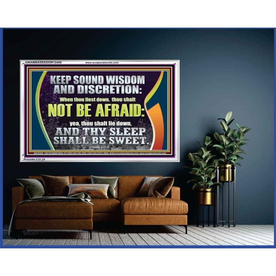 THY SLEEP SHALL BE SWEET  Ultimate Inspirational Wall Art  Acrylic Frame  GWAMBASSADOR12409  