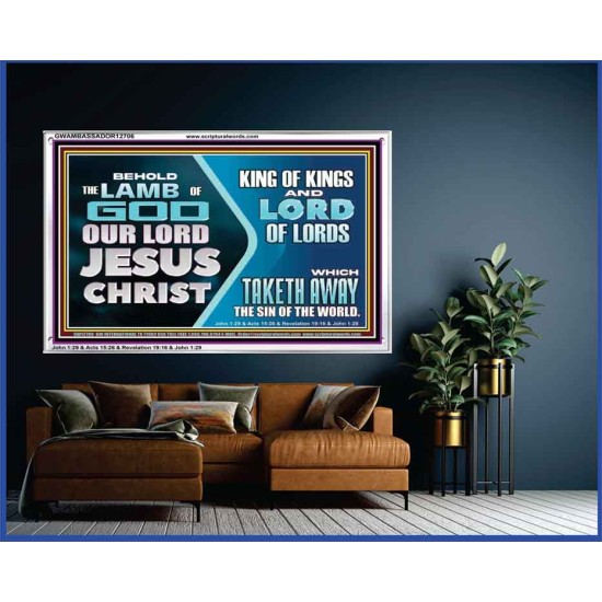 THE LAMB OF GOD OUR LORD JESUS CHRIST  Acrylic Frame Scripture   GWAMBASSADOR12706  