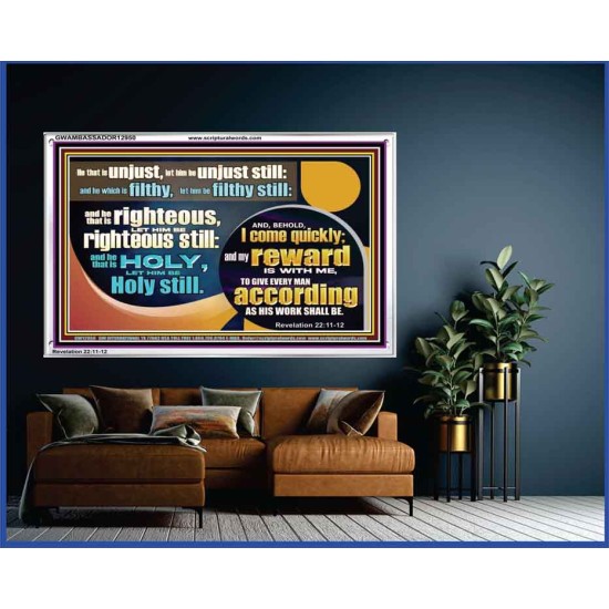 BE RIGHTEOUS STILL  Bible Verses Wall Art  GWAMBASSADOR12950  