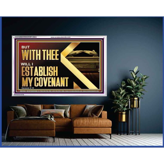 WITH THEE WILL I ESTABLISH MY COVENANT  Bible Verse Wall Art  GWAMBASSADOR12953  