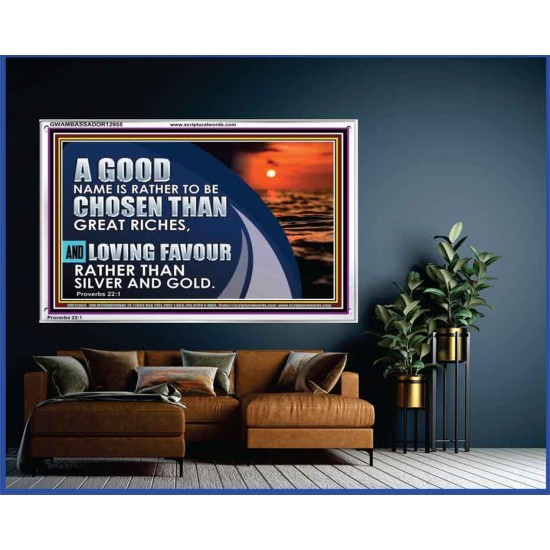 LOVING FAVOUR RATHER THAN SILVER AND GOLD  Christian Wall Décor  GWAMBASSADOR12955  
