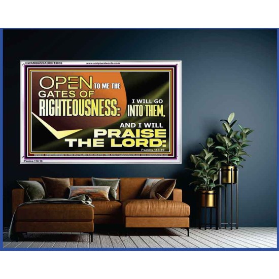 OPEN TO ME THE GATES OF RIGHTEOUSNESS  Children Room Décor  GWAMBASSADOR13036  