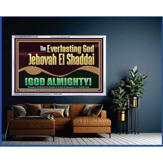 EVERLASTING GOD JEHOVAH EL SHADDAI GOD ALMIGHTY   Scripture Art Portrait  GWAMBASSADOR13101B  