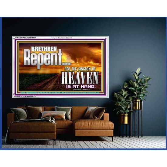 THE KINGDOM OF HEAVEN IS AT HAND  Children Room Acrylic Frame  GWAMBASSADOR9571  