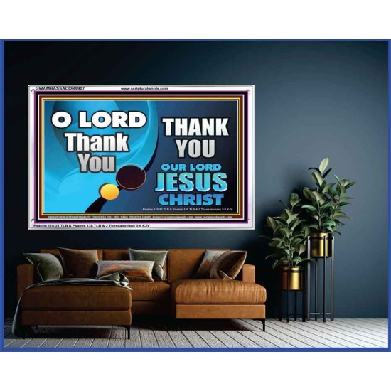 THANK YOU OUR LORD JESUS CHRIST  Custom Biblical Painting  GWAMBASSADOR9907  