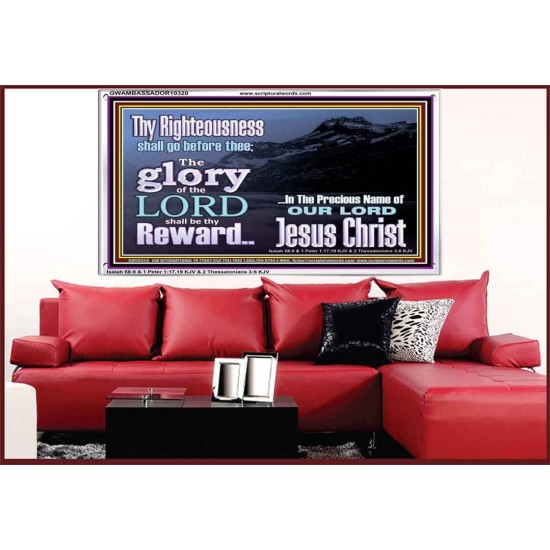 THE GLORY OF THE LORD WILL BE UPON YOU  Custom Inspiration Scriptural Art Acrylic Frame  GWAMBASSADOR10320  