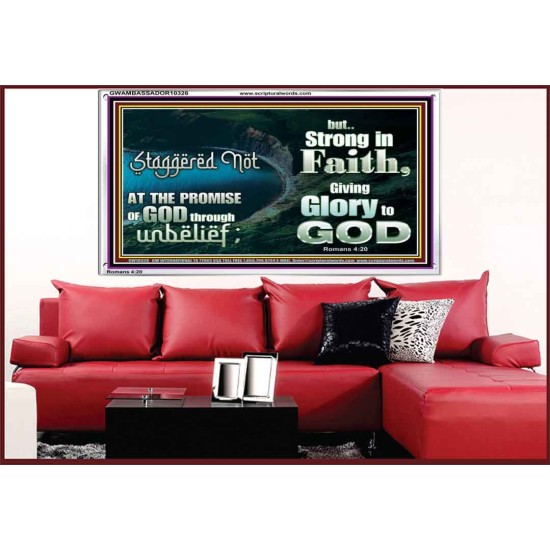 STAGGERED NOT AT THE PROMISE  Art & Décor Acrylic Frame  GWAMBASSADOR10326  