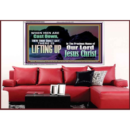 THOU SHALL SAY LIFTING UP  Ultimate Inspirational Wall Art Picture  GWAMBASSADOR10353  