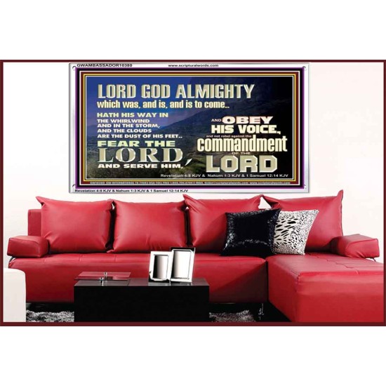 REBEL NOT AGAINST THE COMMANDMENTS OF THE LORD  Ultimate Inspirational Wall Art Picture  GWAMBASSADOR10380  