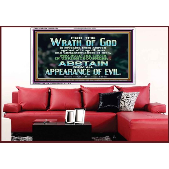 UNGODLINESS AND UNRIGHTEOUSNESS OUTLAW IN ETERNITY  Righteous Living Christian Acrylic Frame  GWAMBASSADOR10402  