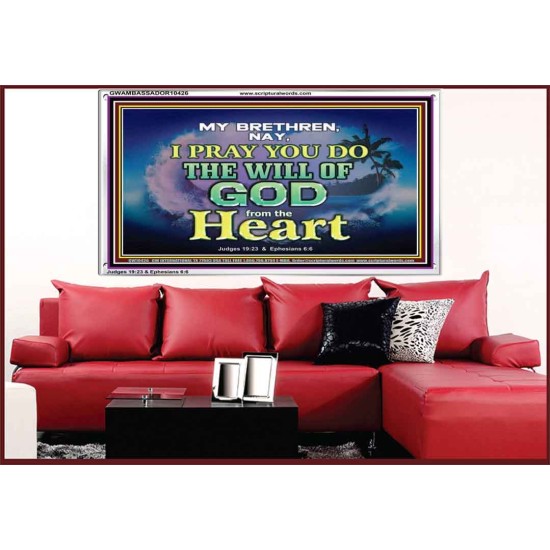 DO THE WILL OF GOD FROM THE HEART  Unique Scriptural Acrylic Frame  GWAMBASSADOR10426  