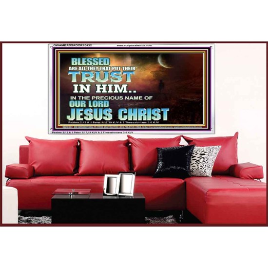 THE PRECIOUS NAME OF OUR LORD JESUS CHRIST  Bible Verse Art Prints  GWAMBASSADOR10432  