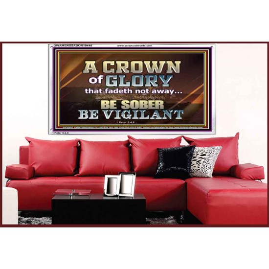 CROWN OF GLORY FOR OVERCOMERS  Scriptures Décor Wall Art  GWAMBASSADOR10440  