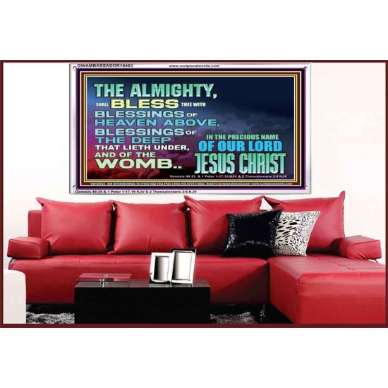DO YOU WANT BLESSINGS OF THE DEEP  Christian Quote Acrylic Frame  GWAMBASSADOR10463  
