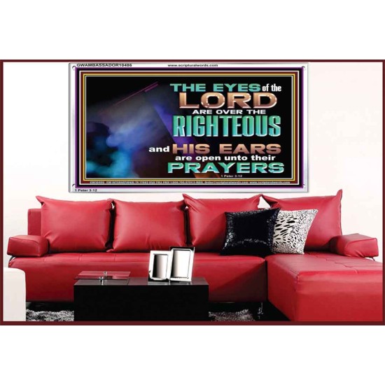 THE EYES OF THE LORD ARE OVER THE RIGHTEOUS  Religious Wall Art   GWAMBASSADOR10486  