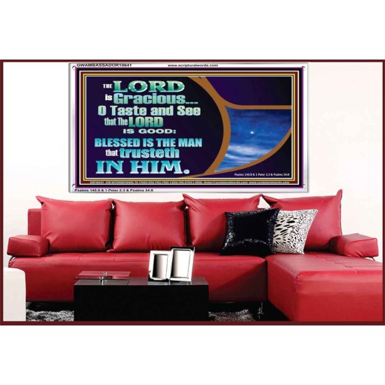 BLESSED IS THE MAN THAT TRUSTETH IN THE LORD  Scripture Wall Art  GWAMBASSADOR10641  