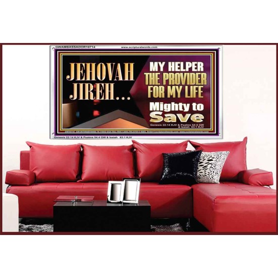 JEHOVAHJIREH THE PROVIDER FOR OUR LIVES  Righteous Living Christian Acrylic Frame  GWAMBASSADOR10714  