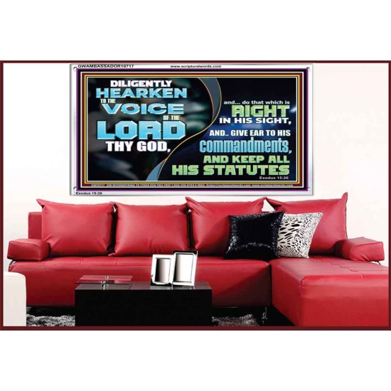 DILIGENTLY HEARKEN TO THE VOICE OF THE LORD THY GOD  Children Room  GWAMBASSADOR10717  