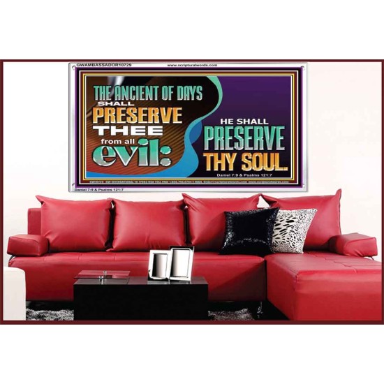 THE ANCIENT OF DAYS SHALL PRESERVE THEE FROM ALL EVIL  Scriptures Wall Art  GWAMBASSADOR10729  