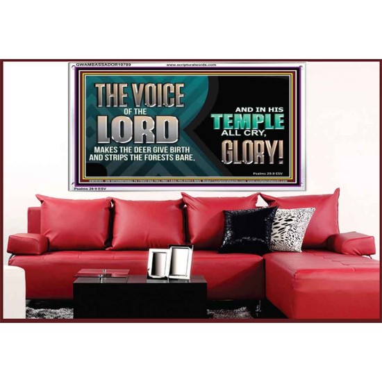 THE VOICE OF THE LORD MAKES THE DEER GIVE BIRTH  Art & Wall Décor  GWAMBASSADOR10789  