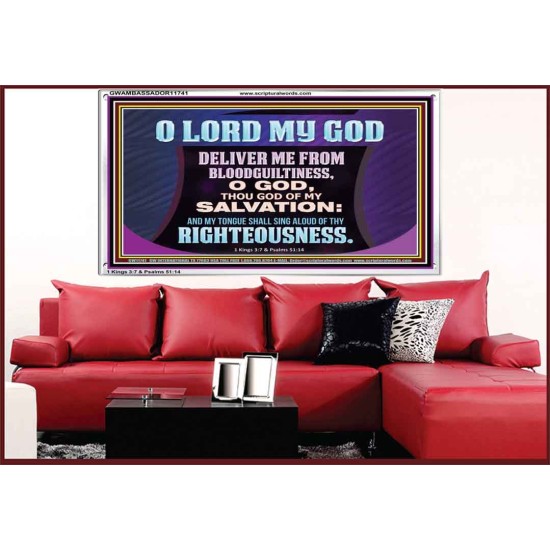 DELIVER ME FROM BLOODGUILTINESS  Religious Wall Art   GWAMBASSADOR11741  
