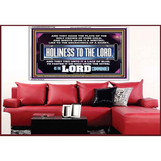 THE HOLY CROWN OF PURE GOLD  Righteous Living Christian Acrylic Frame  GWAMBASSADOR11756  