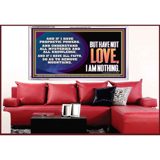 WITHOUT LOVE A VESSEL IS NOTHING  Righteous Living Christian Acrylic Frame  GWAMBASSADOR11765  