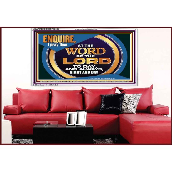 THE WORD OF THE LORD IS FOREVER SETTLED  Ultimate Inspirational Wall Art Acrylic Frame  GWAMBASSADOR12035  