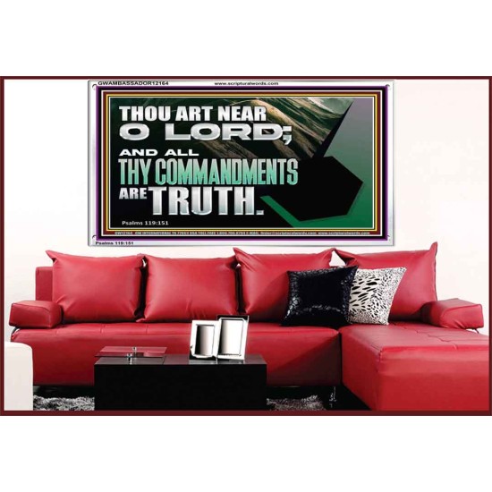 ALL THY COMMANDMENTS ARE TRUTH O LORD  Inspirational Bible Verse Acrylic Frame  GWAMBASSADOR12164  