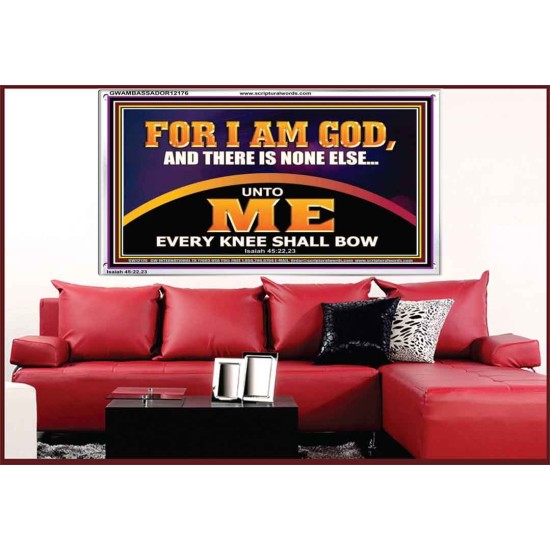 UNTO ME EVERY KNEE SHALL BOW  Scripture Wall Art  GWAMBASSADOR12176  